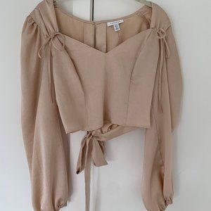 NWOT Blush Long Sleeved Topshop Blouse